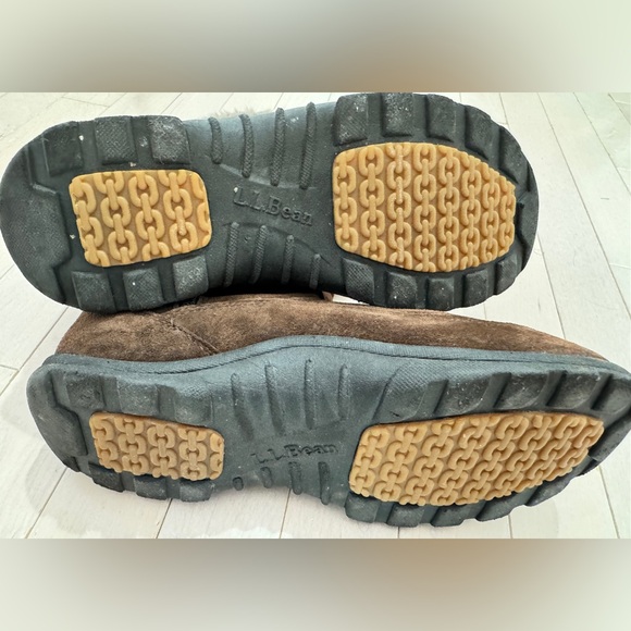 LLBean Fur-lined Warm Suede Boots EUC - Picture 5 of 5